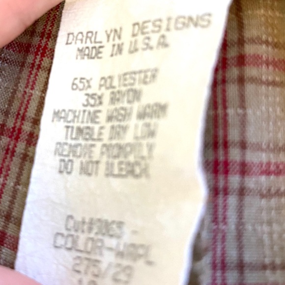 Darlyn Plaid Shorts, Walking Shorts, High Waist, Pockets & Belt Loops - Picture 5 of 5